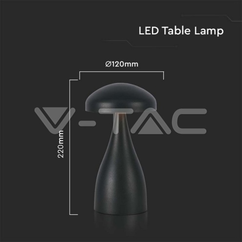 LED Настолна Лампа 800mAh Батерия 120x220 3 в 1 Черно Тяло - изглед 5 - rZ commerce LED Настолна Лампа 800mAh Батерия 120x220 3 в 1 Черно Тяло - изглед 5