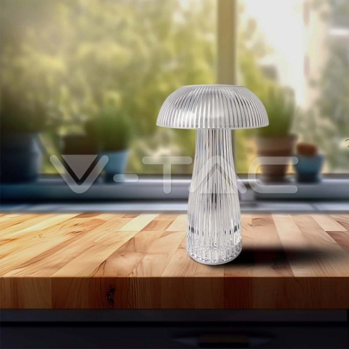 LED Настолна Лампа 800mAh Батерия 160 x 250 3 в 1 Прозрачно Тяло 3000K 50Lm - изглед 6 - rZ commerce LED Настолна Лампа 800mAh Батерия 160 x 250 3 в 1 Прозрачно Тяло 3000K 50Lm - изглед 6