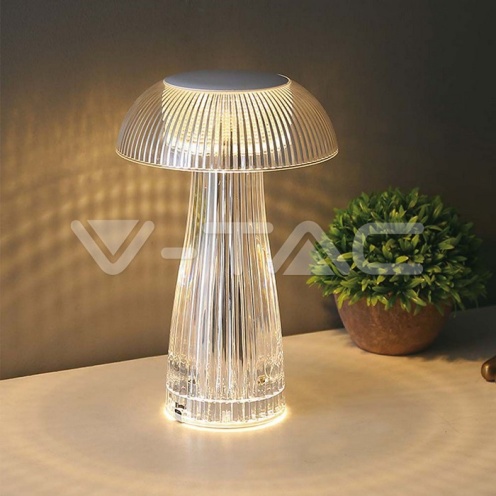 LED Настолна Лампа 800mAh Батерия 160 x 250 3 в 1 Прозрачно Тяло 3000K 50Lm - изглед 8 - rZ commerce LED Настолна Лампа 800mAh Батерия 160 x 250 3 в 1 Прозрачно Тяло 3000K 50Lm - изглед 8