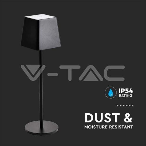 LED 2W Настолна лампа 3000К черна квадрат - изглед 6 - rZ commerce LED 2W Настолна лампа 3000К черна квадрат - изглед 6
