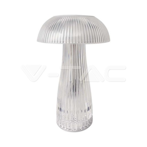LED Настолна Лампа 800mAh Батерия 160 x 250 3 в 1 Прозрачно Тяло 3000K 50Lm - изглед 1 - rZ commerce LED Настолна Лампа 800mAh Батерия 160 x 250 3 в 1 Прозрачно Тяло 3000K 50Lm - изглед 1