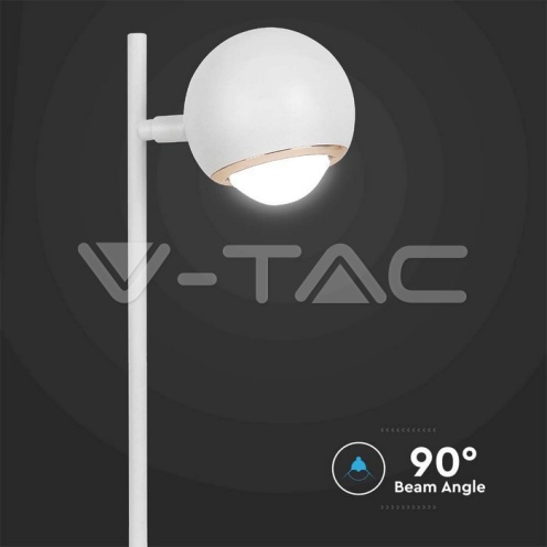 6W LED Настолна Лампа Бяло Тяло 3000K - изглед 3 - rZ commerce 6W LED Настолна Лампа Бяло Тяло 3000K - изглед 3