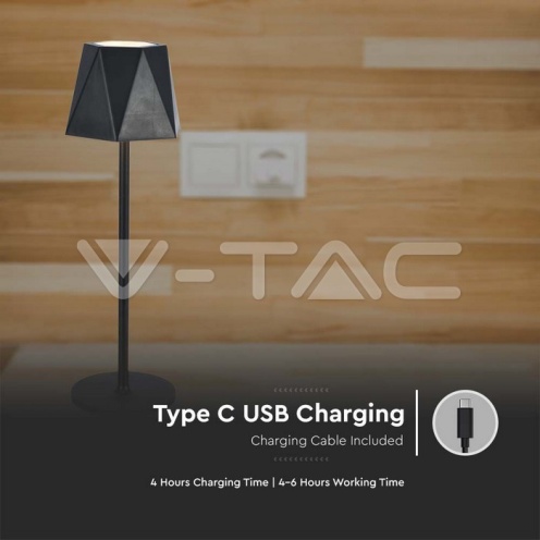 1.5W LED Настолна Лампа Черна 3in1 54Lm - изглед 5 - rZ commerce 1.5W LED Настолна Лампа Черна 3in1 54Lm - изглед 5