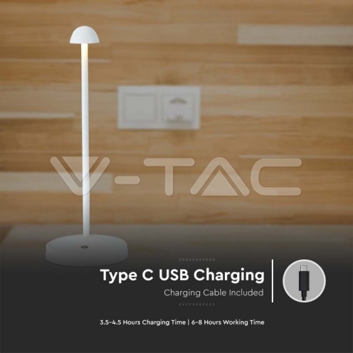 3W Led Настолна Лампа Бяла 3 в 1 - изглед 4