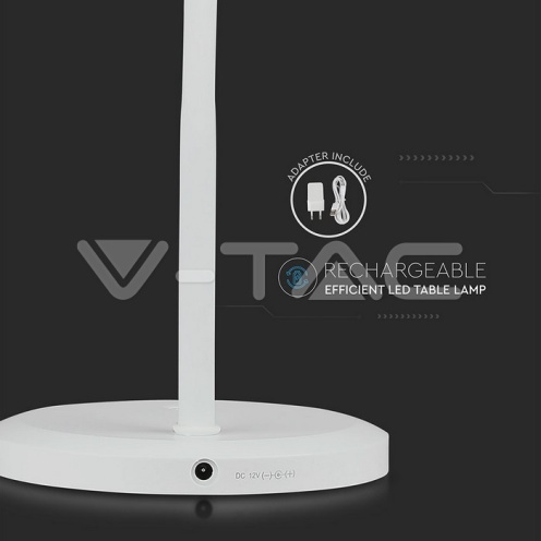 7W LED Настолна Лампа Димираща Бяло Тяло 3000К - изглед 10 - rZ commerce 7W LED Настолна Лампа Димираща Бяло Тяло 3000К - изглед 10