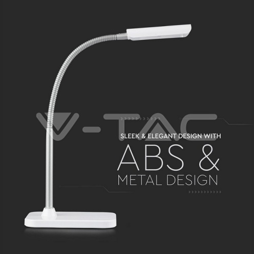3W LED Настолна Лампа Бяло Тяло 3000К - изглед 8