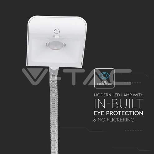 3W LED Настолна Лампа Бяло Тяло 3000К - изглед 11