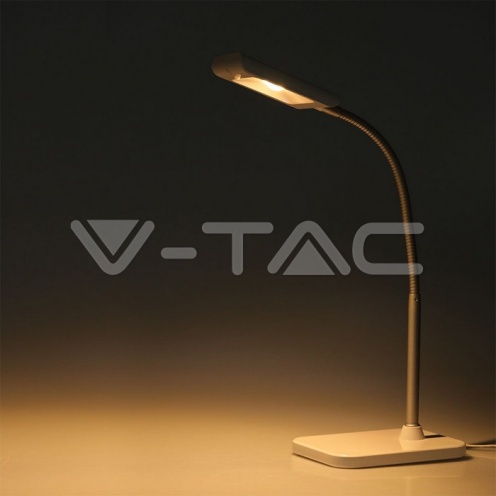 3W LED Настолна Лампа Бяло Тяло 3000К - изглед 2