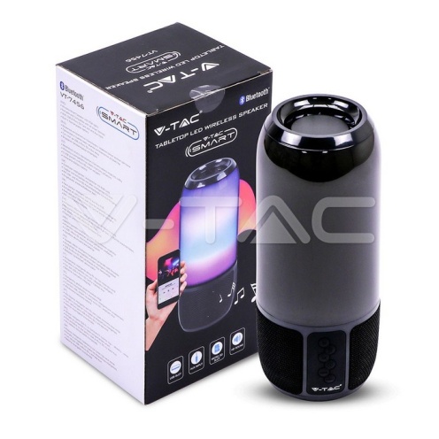 2*3W LED Лампа Колона USB + TF Слот Черна - изглед 2 - rZ commerce 2*3W LED Лампа Колона USB + TF Слот Черна - изглед 2
