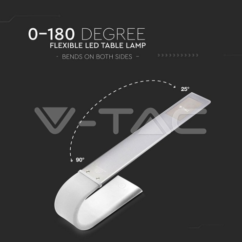 6.5W LED Настолна Лампа 3in1 Бяла - изглед 2 - rZ commerce 6.5W LED Настолна Лампа 3in1 Бяла - изглед 2