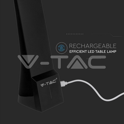 4W LED Настолна Лампа Черна Презаредима - изглед 4 - rZ commerce 4W LED Настолна Лампа Черна Презаредима - изглед 4