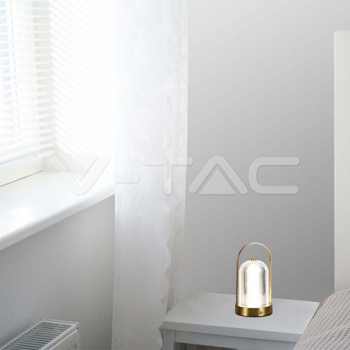LED Настолна Лампа 1800mAH Батерия 120*190 Злато 3 в 1 - изглед 7 - rZ commerce LED Настолна Лампа 1800mAH Батерия 120*190 Злато 3 в 1 - изглед 7