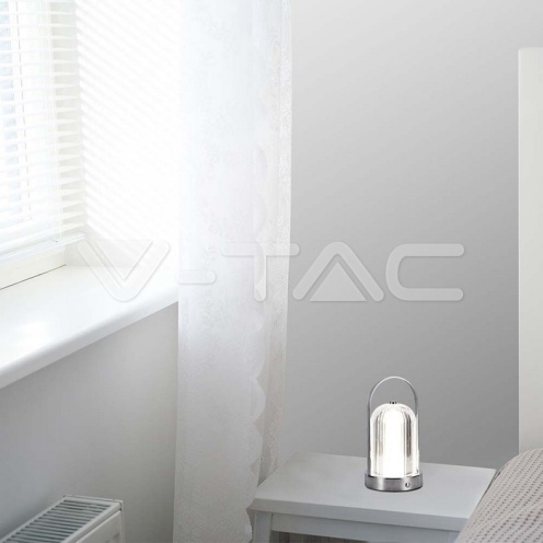 LED Настолна Лампа 1800mAH Батерия 120*190 Хром 3 в 1 - изглед 7 - rZ commerce LED Настолна Лампа 1800mAH Батерия 120*190 Хром 3 в 1 - изглед 7