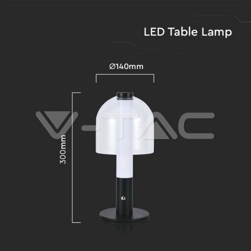 2W LED Настолна Лампа 3 в 1 Черно + прозрачно стъклено тяло 100lm - изглед 5 - rZ commerce 2W LED Настолна Лампа 3 в 1 Черно + прозрачно стъклено тяло 100lm - изглед 5