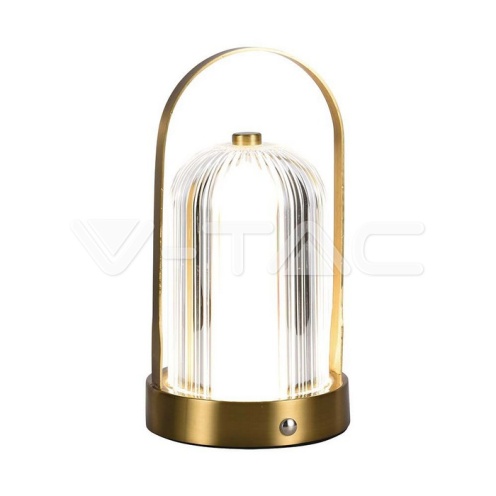 LED Настолна Лампа 1800mAH Батерия 120*190 Злато 3 в 1 - изглед 1 - rZ commerce LED Настолна Лампа 1800mAH Батерия 120*190 Злато 3 в 1 - изглед 1