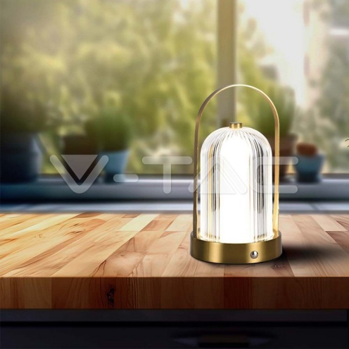 LED Настолна Лампа 1800mAH Батерия 120*190 Злато 3 в 1 - изглед 6 - rZ commerce LED Настолна Лампа 1800mAH Батерия 120*190 Злато 3 в 1 - изглед 6