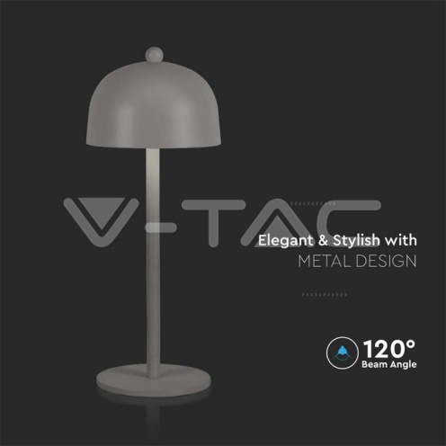 LED Настолна Лампа 1800mAH Батерия 115*300 3IN1 Сиво Тяло - изглед 2 - rZ commerce LED Настолна Лампа 1800mAH Батерия 115*300 3IN1 Сиво Тяло - изглед 2