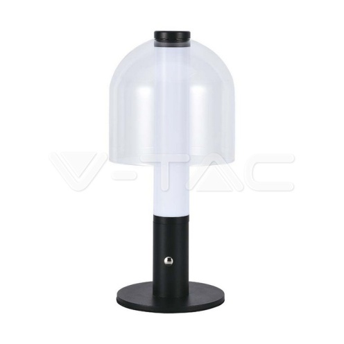 2W LED Настолна Лампа 3 в 1 Черно + прозрачно стъклено тяло 100lm - изглед 1 - rZ commerce 2W LED Настолна Лампа 3 в 1 Черно + прозрачно стъклено тяло 100lm - изглед 1