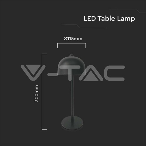 LED Настолна Лампа 1800mAh Батерия 115x300 3 в 1 Черно Тяло - изглед 5 - rZ commerce LED Настолна Лампа 1800mAh Батерия 115x300 3 в 1 Черно Тяло - изглед 5