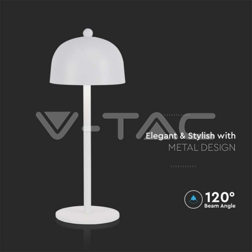 LED Настолна Лампа 1800mAh Батерия 115x300 3 в 1 Бяло Тяло - изглед 2 - rZ commerce LED Настолна Лампа 1800mAh Батерия 115x300 3 в 1 Бяло Тяло - изглед 2