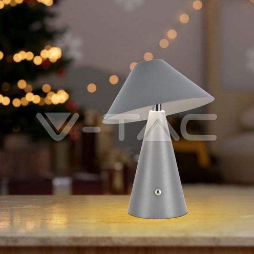 LED Настолна Лампа 1800mAh Батерия 180 x 240 3 в 1 Сиво Тяло 3000K 200Lm - изглед 6 - rZ commerce LED Настолна Лампа 1800mAh Батерия 180 x 240 3 в 1 Сиво Тяло 3000K 200Lm - изглед 6