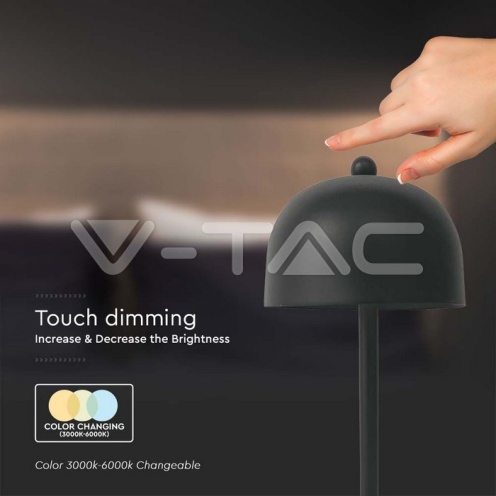 LED Настолна Лампа 1800mAh Батерия 115x300 3 в 1 Черно Тяло - изглед 3 - rZ commerce LED Настолна Лампа 1800mAh Батерия 115x300 3 в 1 Черно Тяло - изглед 3