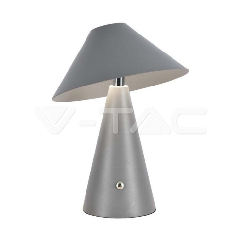 LED Настолна Лампа 1800mAh Батерия 180 x 240 3 в 1 Сиво Тяло 3000K 200Lm - изглед 1 - rZ commerce LED Настолна Лампа 1800mAh Батерия 180 x 240 3 в 1 Сиво Тяло 3000K 200Lm - изглед 1