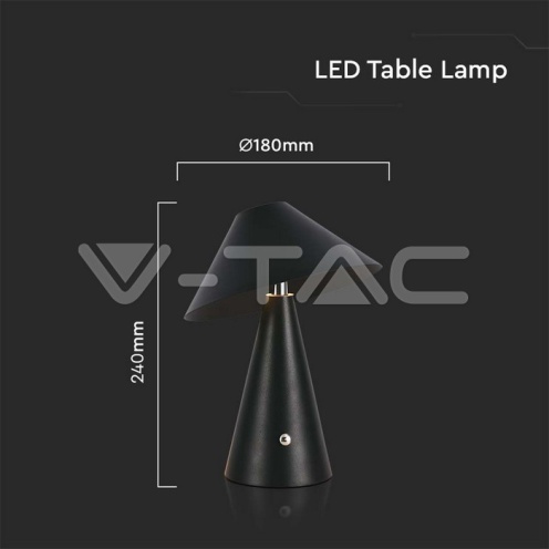 LED Настолна Лампа 1800mAh Батерия 180 x 240 3 в 1 Черно Тяло 3000K 200Lm - изглед 5 - rZ commerce LED Настолна Лампа 1800mAh Батерия 180 x 240 3 в 1 Черно Тяло 3000K 200Lm - изглед 5