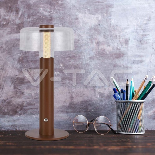 LED Настолна Лампа 1800mAh Батерия 150 x 300 3 в 1 Кафяво Тяло - изглед 7 - rZ commerce LED Настолна Лампа 1800mAh Батерия 150 x 300 3 в 1 Кафяво Тяло - изглед 7