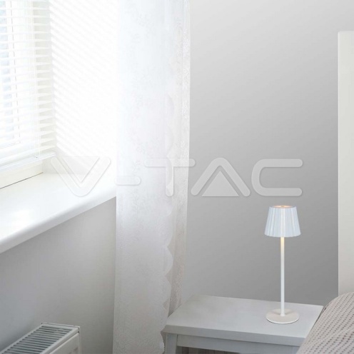 1.5W LED Настолна Лампа Бяла 3in1 плисе 53lm - изглед 8