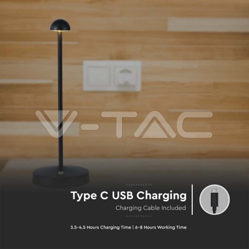 3W Led Настолна Лампа Черна 3 в 1 - изглед 4
