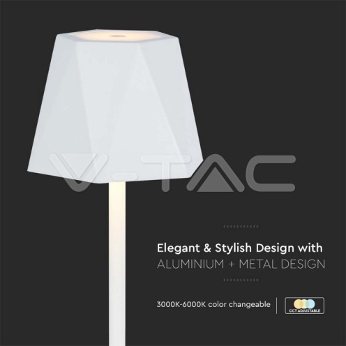 1.5W Led Настолна Лампа Бяла 3in1 - изглед 3
