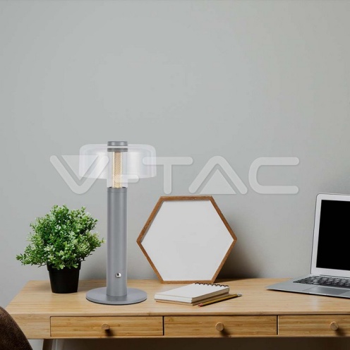 LED Настолна Лампа 1800mAh Батерия 150 x 300 3 в 1 Сиво Тяло - изглед 6 - rZ commerce LED Настолна Лампа 1800mAh Батерия 150 x 300 3 в 1 Сиво Тяло - изглед 6