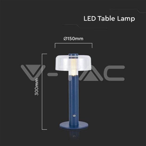 LED Настолна Лампа 1800mAh Батерия 150 x 300 3 в 1 Лилаво Тяло 100Lm - изглед 5 - rZ commerce LED Настолна Лампа 1800mAh Батерия 150 x 300 3 в 1 Лилаво Тяло 100Lm - изглед 5