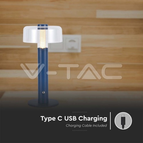 LED Настолна Лампа 1800mAh Батерия 150 x 300 3 в 1 Лилаво Тяло 100Lm - изглед 4 - rZ commerce LED Настолна Лампа 1800mAh Батерия 150 x 300 3 в 1 Лилаво Тяло 100Lm - изглед 4