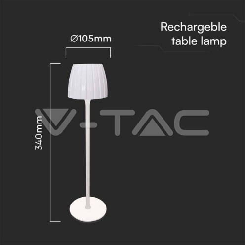 2.7W LED Настолна Лампа 3in1 Бялa - изглед 2 - rZ commerce 2.7W LED Настолна Лампа 3in1 Бялa - изглед 2