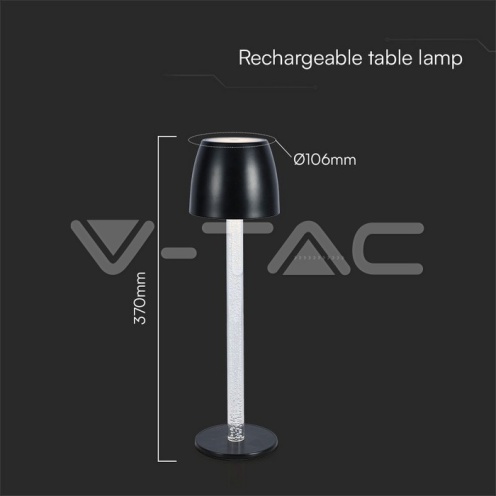 3W LED Настолна Лампа - Воден Ефект 3000K Бяло Тяло - изглед 5 - rZ commerce 3W LED Настолна Лампа - Воден Ефект 3000K Бяло Тяло - изглед 5