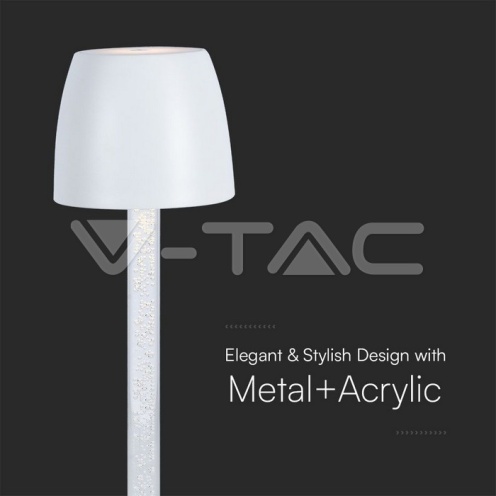 3W LED Настолна Лампа - Воден Ефект 3000K Черно Тяло - изглед 2