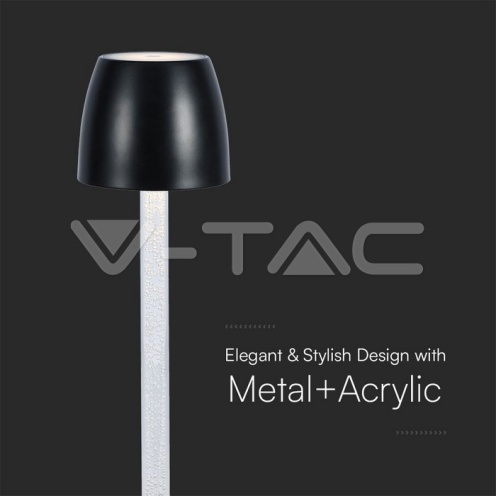 3W LED Настолна Лампа - Воден Ефект 3000K Бяло Тяло - изглед 2 - rZ commerce 3W LED Настолна Лампа - Воден Ефект 3000K Бяло Тяло - изглед 2