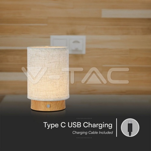 3W LED Настолна Лампа 3000K Бежово Тяло - изглед 4 - rZ commerce 3W LED Настолна Лампа 3000K Бежово Тяло - изглед 4