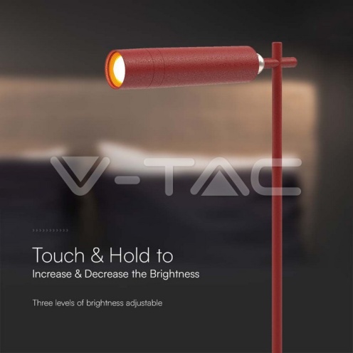 3W LED Магнитна Настолна Лампа 4000K Червено Тяло - изглед 3 - rZ commerce 3W LED Магнитна Настолна Лампа 4000K Червено Тяло - изглед 3