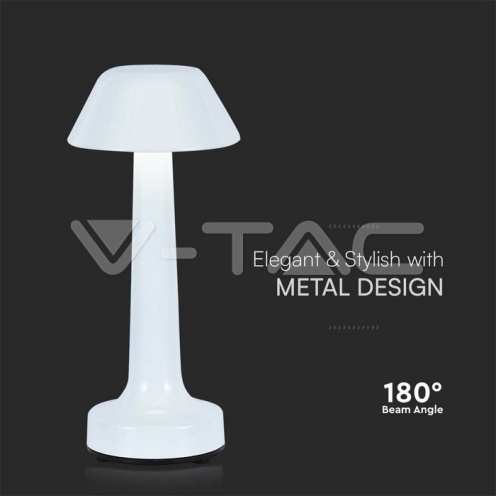 2W LED Настолна Лампа 3 в 1 Бяло Тяло 40lm - изглед 2 - rZ commerce 2W LED Настолна Лампа 3 в 1 Бяло Тяло 40lm - изглед 2