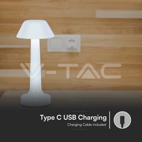 2W LED Настолна Лампа 3 в 1 Бяло Тяло 40lm - изглед 4 - rZ commerce 2W LED Настолна Лампа 3 в 1 Бяло Тяло 40lm - изглед 4