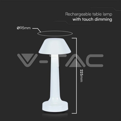 2W LED Настолна Лампа 3 в 1 Бяло Тяло 40lm - изглед 5 - rZ commerce 2W LED Настолна Лампа 3 в 1 Бяло Тяло 40lm - изглед 5