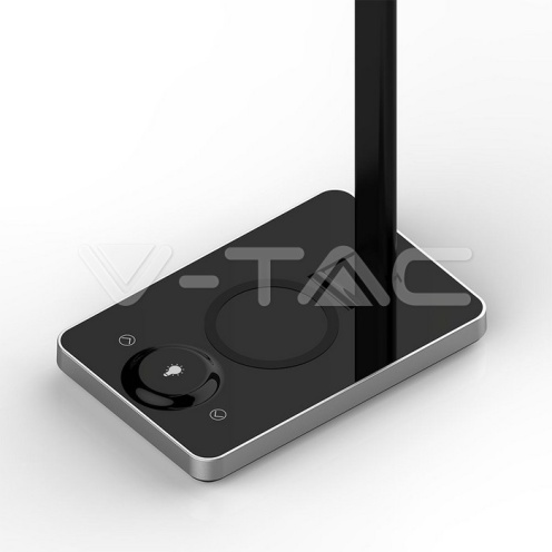 5W Настолна Лампа 3в1 Безжично Зареждане GSM Черна Правоъгълна Основа - изглед 8 - rZ commerce 5W Настолна Лампа 3в1 Безжично Зареждане GSM Черна Правоъгълна Основа - изглед 8