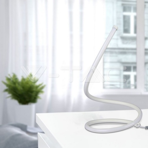 12W LED Настолна Лампа Извита Кабел - Ключ 3000К Бяла - изглед 8 - rZ commerce 12W LED Настолна Лампа Извита Кабел - Ключ 3000К Бяла - изглед 8
