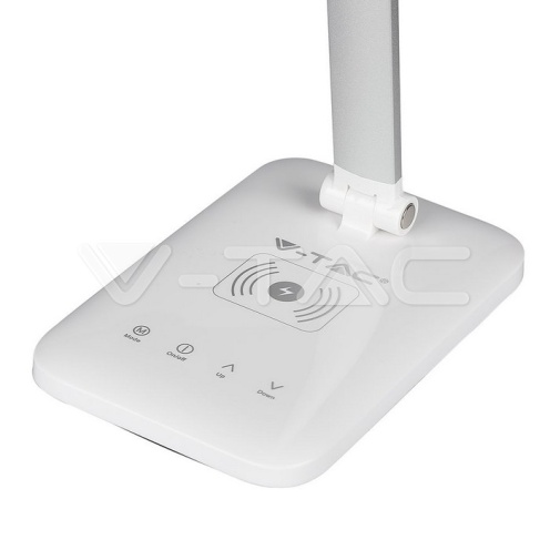 7W LED Настолна Лампа Wireless Charger 3in1 Бяла - изглед 6