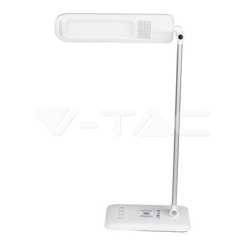 7W LED Настолна Лампа Wireless Charger 3in1 Бяла - изглед 8