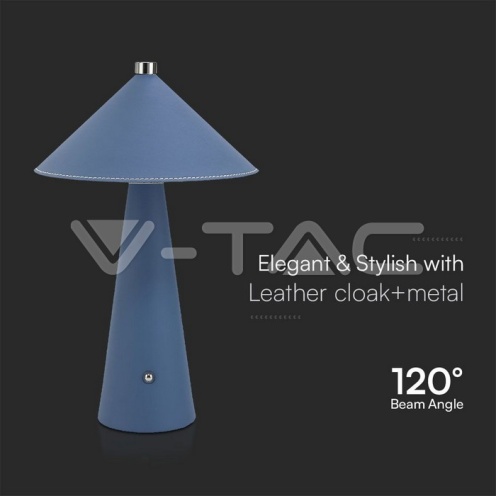 3W LED Настолна Лампа Батерия 3IN1 Син Тяло Димираща 240lm - изглед 4 - rZ commerce 3W LED Настолна Лампа Батерия 3IN1 Син Тяло Димираща 240lm - изглед 4