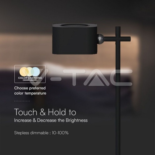 3W LED Магнитна Настолна Лампа Батерия 1800mAh CCT: 3IN1 Черно Тяло - изглед 4 - rZ commerce 3W LED Магнитна Настолна Лампа Батерия 1800mAh CCT: 3IN1 Черно Тяло - изглед 4